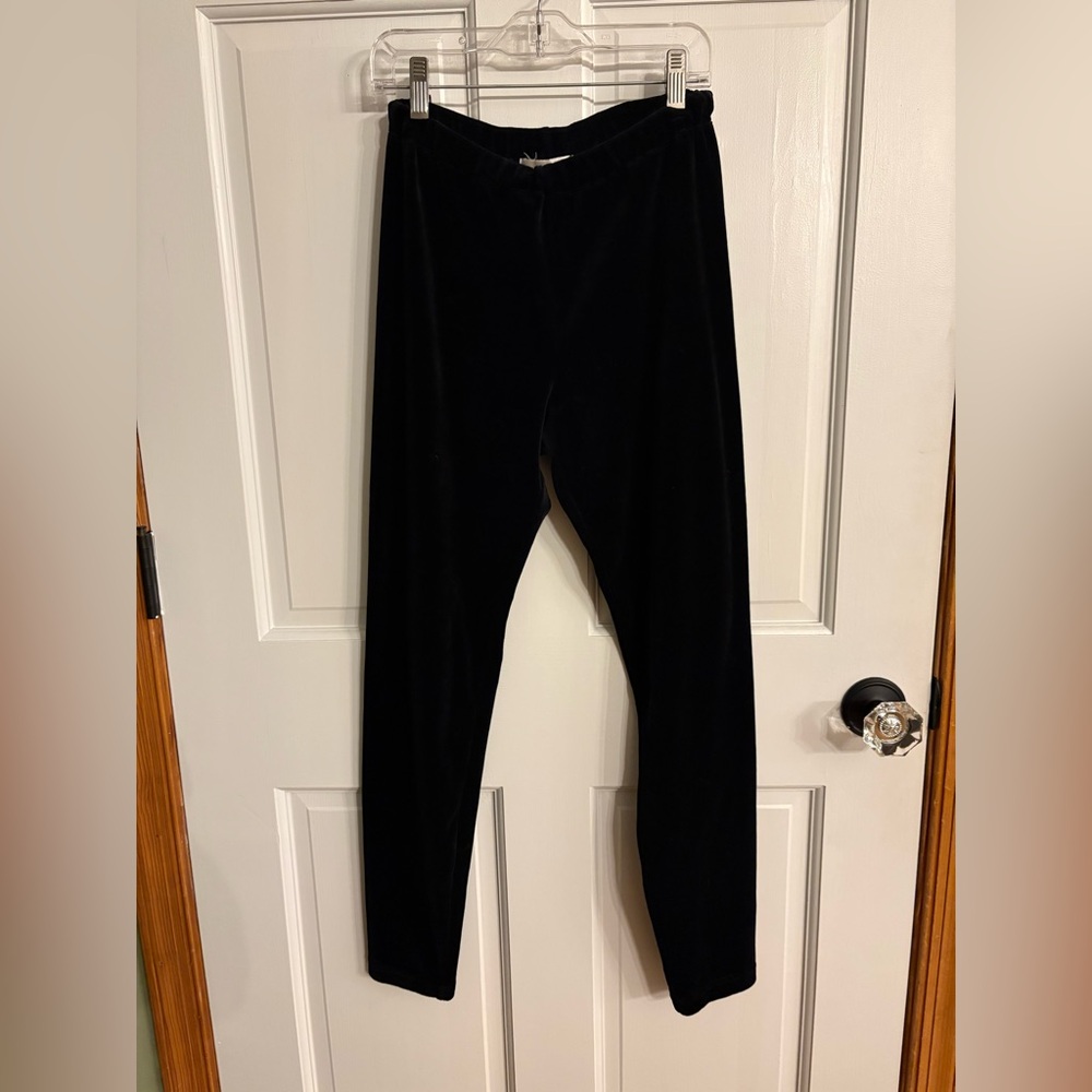 Velvet Leggings Vintage Y2K JONES NEW YORK SPORT Worn once Size S BLACK SO SOFT!